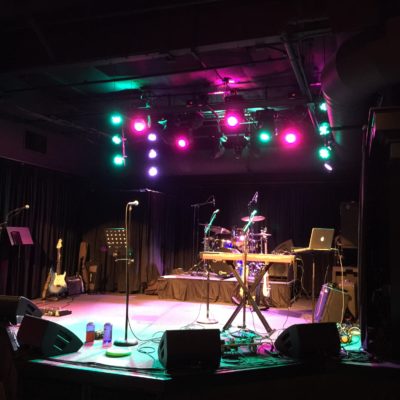 Our stage for the evening.